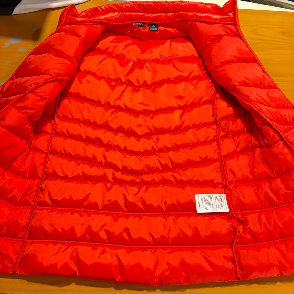 Esmara Womens Red Orange Quilted Puffer Vest M 8/10 - Picture 8 of 8